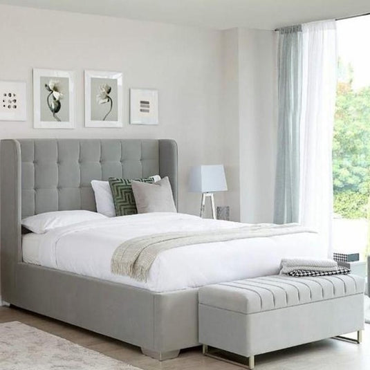 Elegance Wing Cube Solid Bed Frame